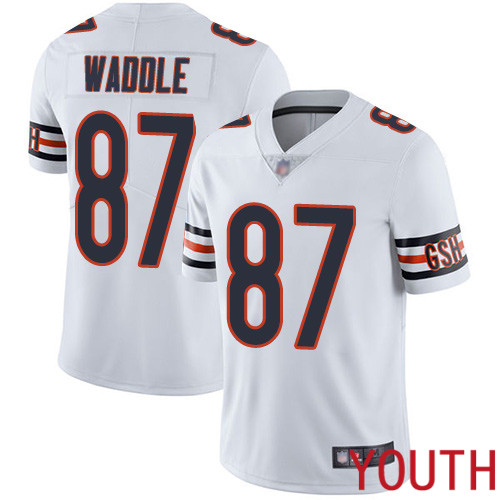 Chicago Bears Limited White Youth Tom Waddle Road Jersey NFL Football 87 Vapor Untouchable